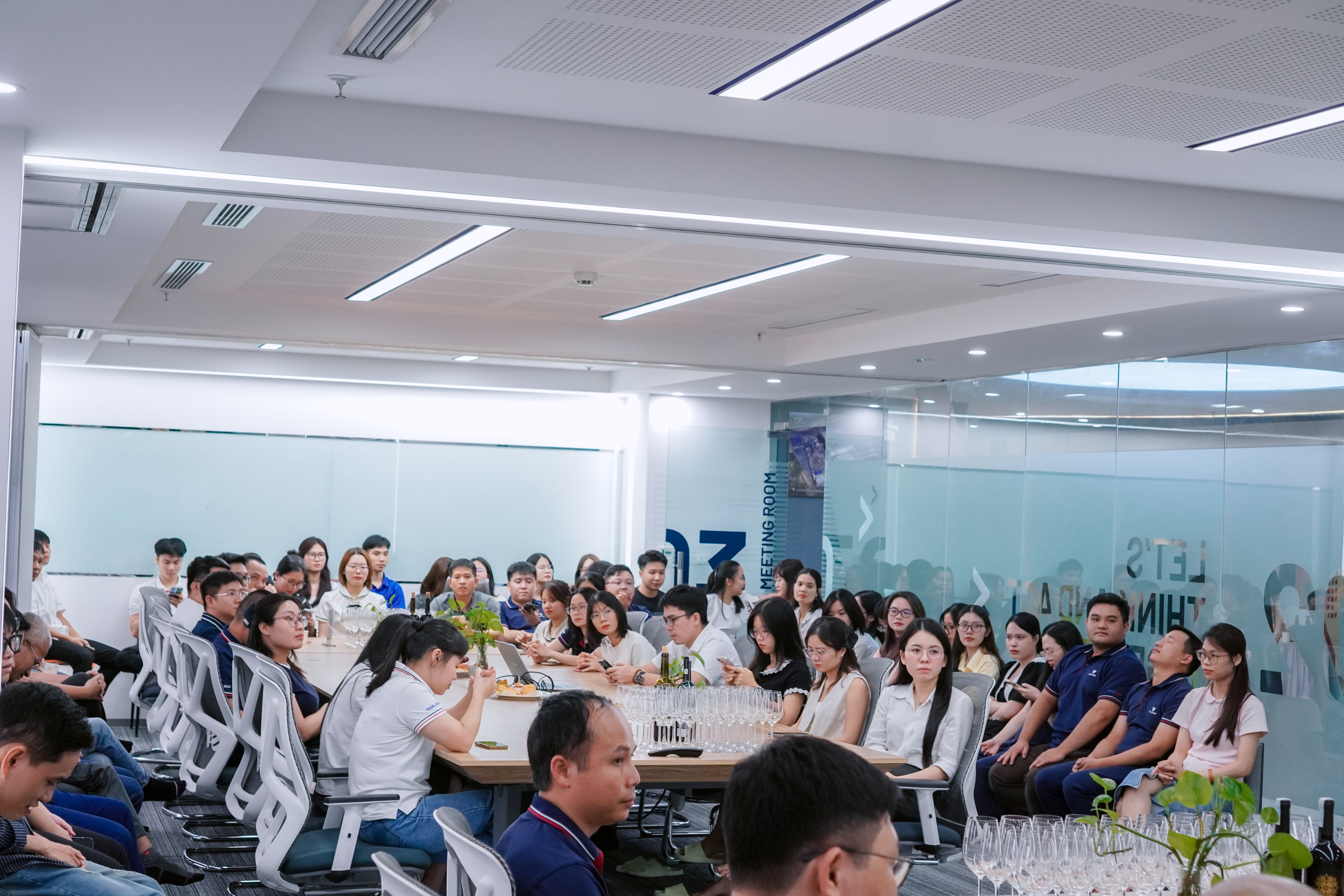 Members of Vilai Viet gathered to celebrate the establishment of the company.